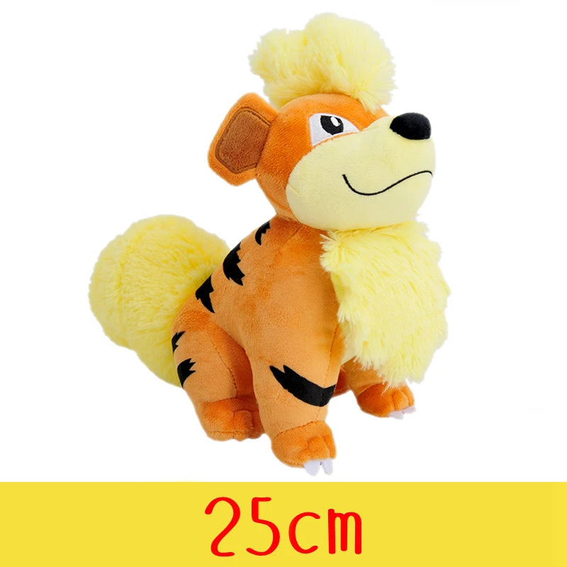 Pokemon Plush Toys – High-Quality Pikachu, Charmander, Squirtle & Bulbasaur Stuffed Dolls with Tag, Cute Anime Cartoon Gift for Kids & Fans