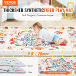 Extra Large Baby Play Mat 71x79 – Soft Reversible Foam Mat for Crawling, Tummy Time & Toddlers | Waterproof, Non-Toxic, Cushioned Play Area for Infants & Nursery Floor