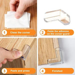 4pcs/10pcs Baby Safety Silicone Table Corner & Edge Guards – Anti-Collision Protection Cover for Furniture & Electrical Sockets