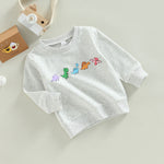 Toddler Unisex Winter Hoodie Cute Animal Patterned Fleece Pullover with Kangaroo Pocket for Little Boys and Girls