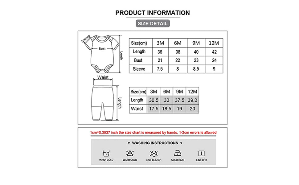 Unisex Newborn Baby Bodysuit Set – 19-Piece Cotton Bodysuits & Accessories for Boys & Girls