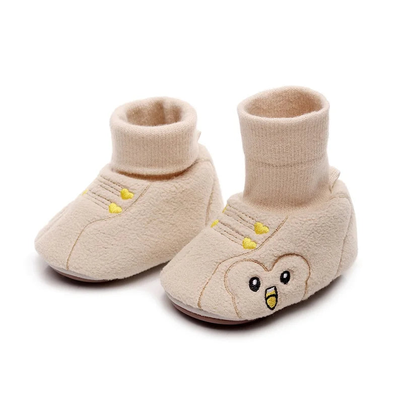Adorable Animal Print Toddler Sneakers Soft Sole Slip-On Shoes for Baby Boys and Girls with Non-Slip Bottoms