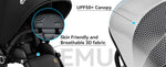 EMU Reversible Baby Stroller with Reversible Seat Full-Size Infant Stroller with Full Recline Cockpit Compact Foldable Pram Carr