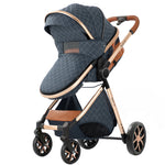 Lightweight 3-in-1 Baby Stroller with Isofix | High Landscape Travel System for Newborns to 6 Years