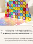 Colorful 3D Magnetic Building Blocks for Kids – Educational DIY STEM Toys to Enhance Fine Motor Skills, Creative Magnet Bricks for Toddlers & Children Ages 3+