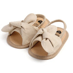 Adorable Baby Girl Sandals with Bowknot – Soft Non-Slip Sole Princess First Walker Shoes for Summer, Beach & Party