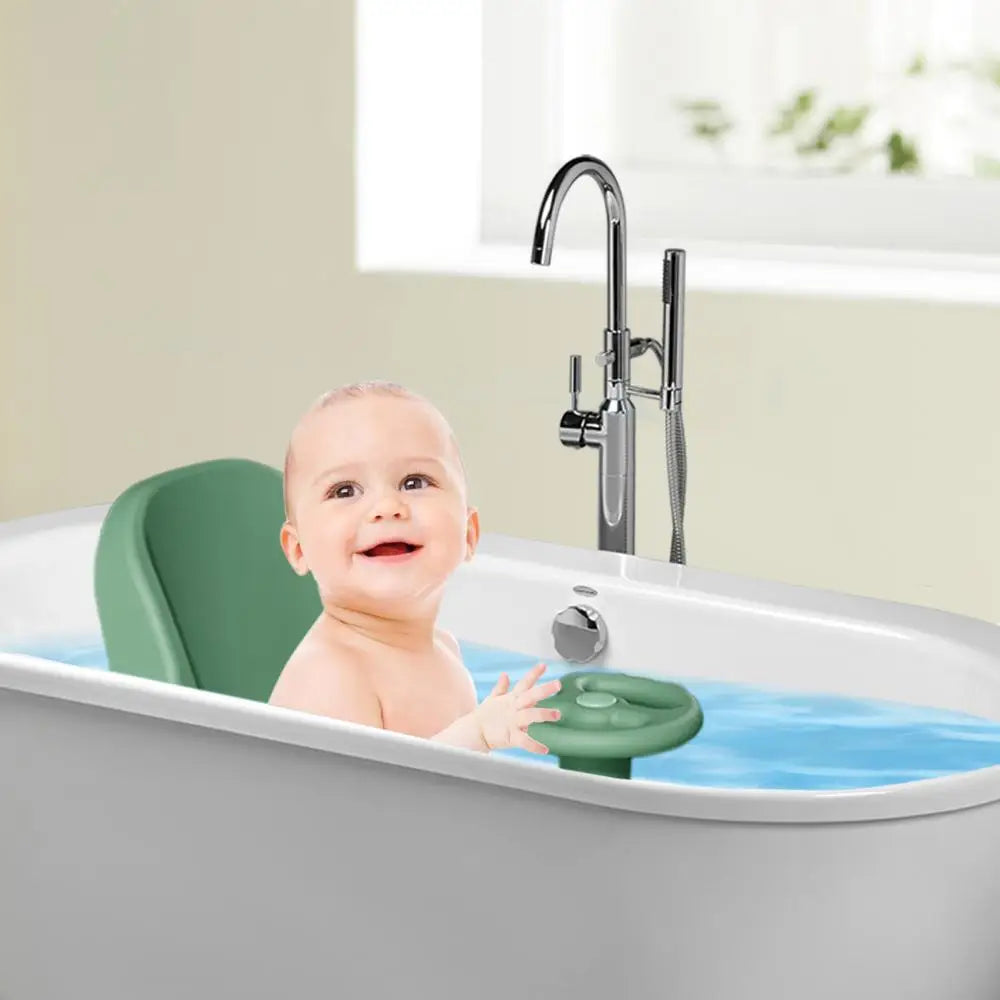 Toddler Bathtub Seat Toddler Shower Seat With Adjustable Backrest Portable Baby Bath Chair With Suction Cup Base Non-Slip Bath