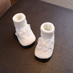 Infant Girls Sparkly Mary Jane Flats Shoes with Bowknot for Birthday Party Wedding Baby Shower and Holiday Festivities