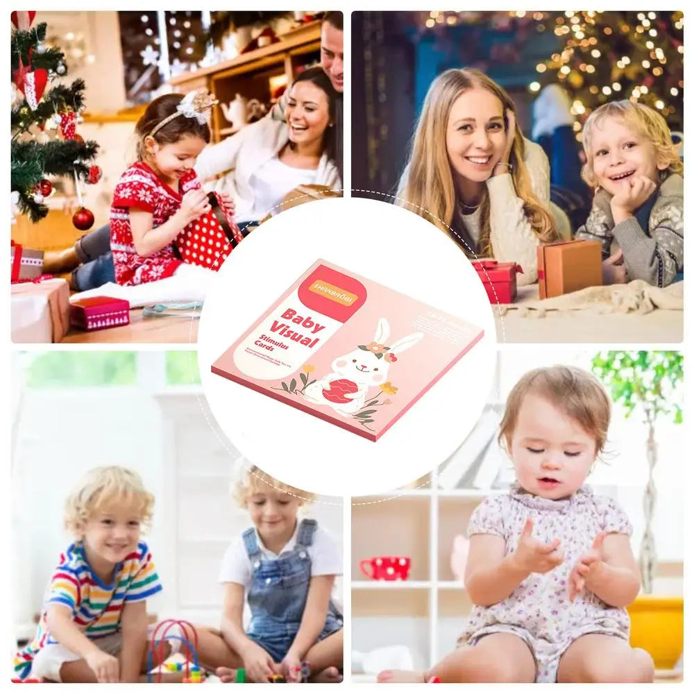 Visual Stimulation Flashcards Sensory Developmental Black White Card Brain Development Toys Black And White Cards For Kids Aged
