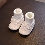 Infant Girls Sparkly Mary Jane Flats Shoes with Bowknot for Birthday Party Wedding Baby Shower and Holiday Festivities