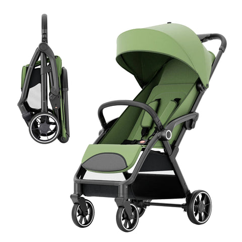 High View Portable Baby Stroller – Lightweight Travel Stroller with 360° Swivel Seat, Compact Fold, and Sun Protection for Babies & Toddlers
