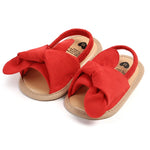 Adorable Baby Girl Sandals with Bowknot – Soft Non-Slip Sole Princess First Walker Shoes for Summer, Beach & Party