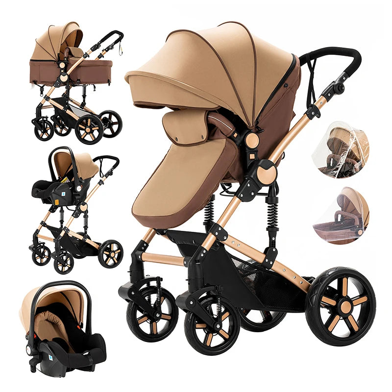 2-in-1 Lightweight Baby Stroller – Foldable Travel System for Newborn to Toddler | Comfort Ride & Free Shipping