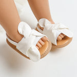 Adorable Baby Girl Sandals with Bowknot – Soft Non-Slip Sole Princess First Walker Shoes for Summer, Beach & Party