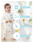 MICHLEY 3pcs Baby Short-Sleeve Rompers & Long-Sleeve Jumpsuit Bodysuit – Soft White Cartoon Infant Clothes Overalls for Boys & Girls