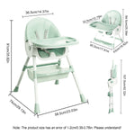 Portable Foldable Baby Dining Chair – Lightweight High Chair with Detachable Tray | Model 803C | Compact Feeding Seat for Infants & Toddlers