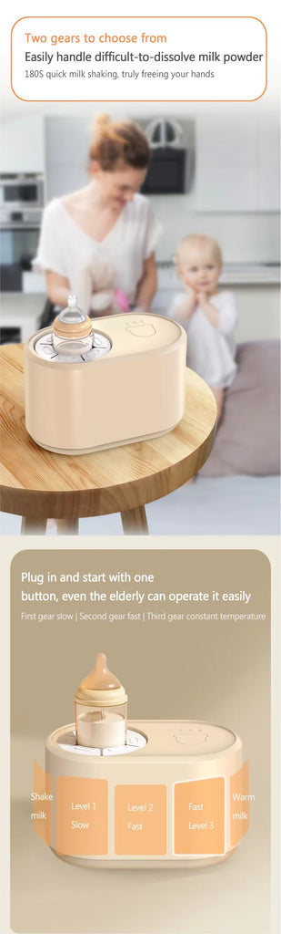 Smart Baby Formula Mixer – Insulated Constant Temperature Milk Bottle Shaker | USB Plug-In Intelligent Milk Powder Blender