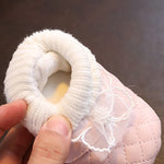 Infant Girls Sparkly Mary Jane Flats Shoes with Bowknot for Birthday Party Wedding Baby Shower and Holiday Festivities
