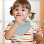 Toddler Bandana Bibs Absorbent Cotton Triangle Teething Bib Toddle Drooling Bibs Solid Color Toddler Drool Bibs for Feeding