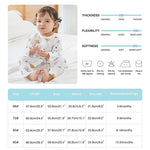 MICHLEY 3pcs Baby Short-Sleeve Rompers & Long-Sleeve Jumpsuit Bodysuit – Soft White Cartoon Infant Clothes Overalls for Boys & Girls
