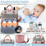 Portable Foldable Baby Travel Bed & Diaper Bag – Large Capacity Mommy Backpack with Changing Station & Infant Carrier (Fashionable & Lightweight)