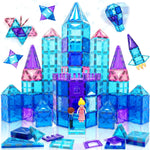 Frozen Princess Magnetic Tiles Castle Building Blocks – STEM Toys for Girls, Creative Birthday Gift, Magnetic Construction Set