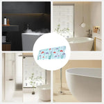 Baby Bath Mat Non Slip Cartoon Pattern Extra Long Kids Bathtub Mat 40 X 16 Inch Machine Washable Toddler Baby Bathtub Mat With