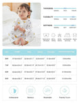 MICHLEY 3pcs Baby Short-Sleeve Rompers & Long-Sleeve Jumpsuit Bodysuit – Soft White Cartoon Infant Clothes Overalls for Boys & Girls