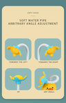 New Baby Bath Kids Toys Rainbow Shower Pipeline Yellow Ducks Slide Tracks Bathroom Educational Water Game for Children Gifts Toy