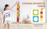 Magnetic Building Blocks Set – 121PCS Magnetic Tiles with Car Bases & Numbers, Construction Puzzle Toys for Kids, Montessori STEM Gifts for Boys & Girls Ages 3+